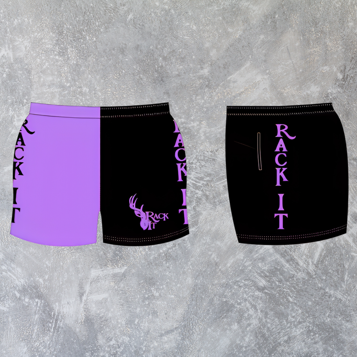 Two Toned Football Shorts Kids (Purple)