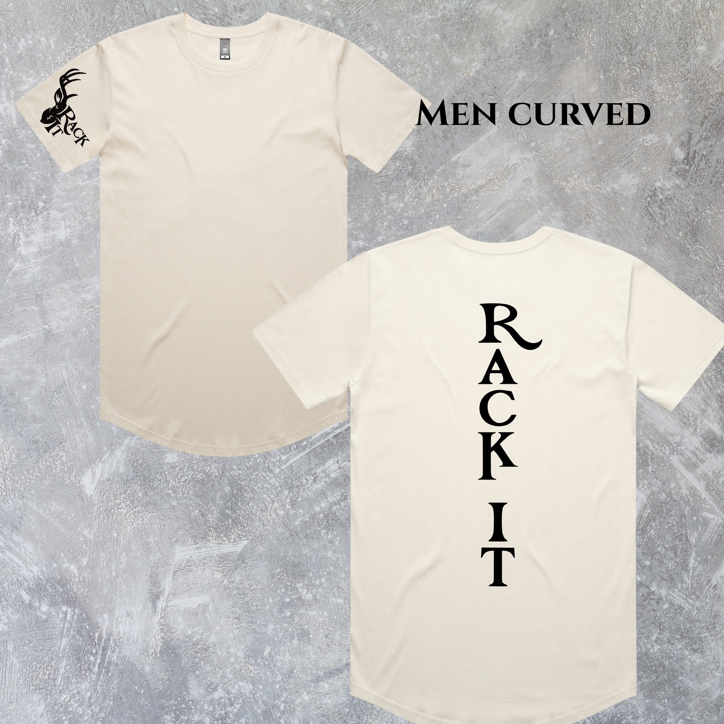 Men's Curved Tee Cream