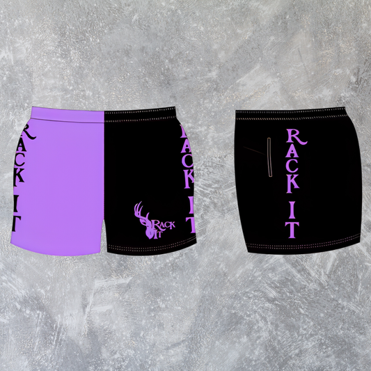 Two Toned Football Shorts Adult (Purple)