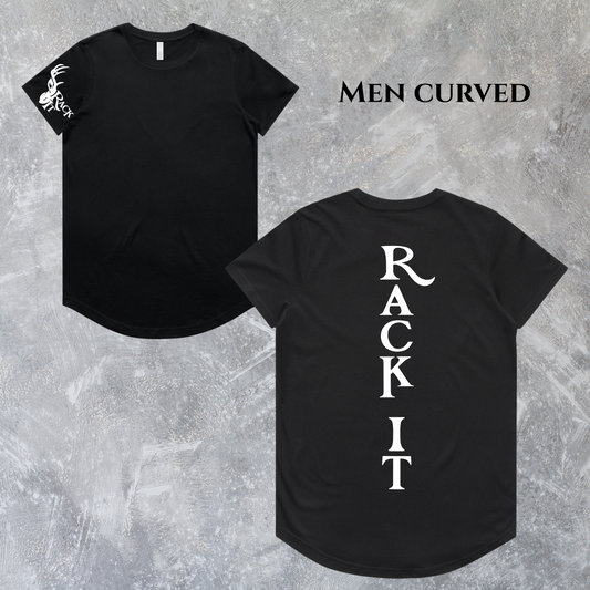 Men's Curved Tee Black