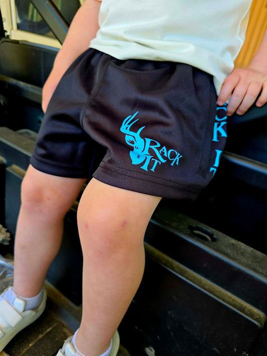 Football Shorts Kids Blue NO ZIP